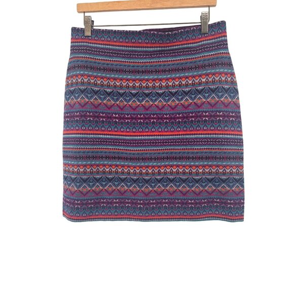 Krimson Klover ziggy FairIsle Wool Southwestern Skirt Size Large - Picture 1 of 5